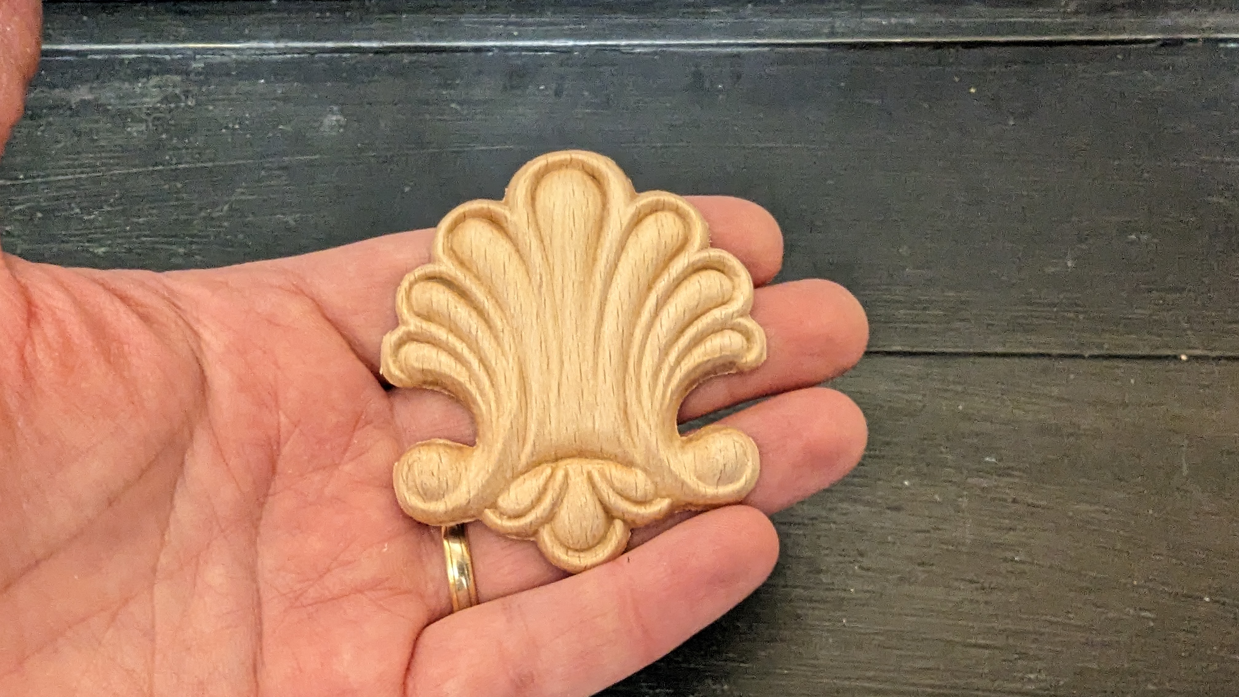 Träornament - Snäcka SMU111 - 10