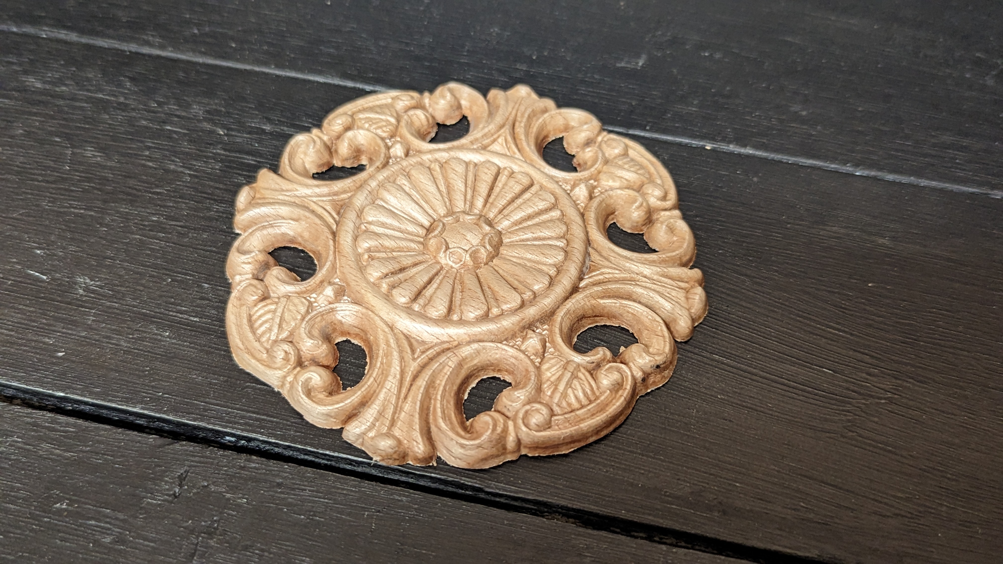 Träornament - Rund Rosett - SRR24 - 4