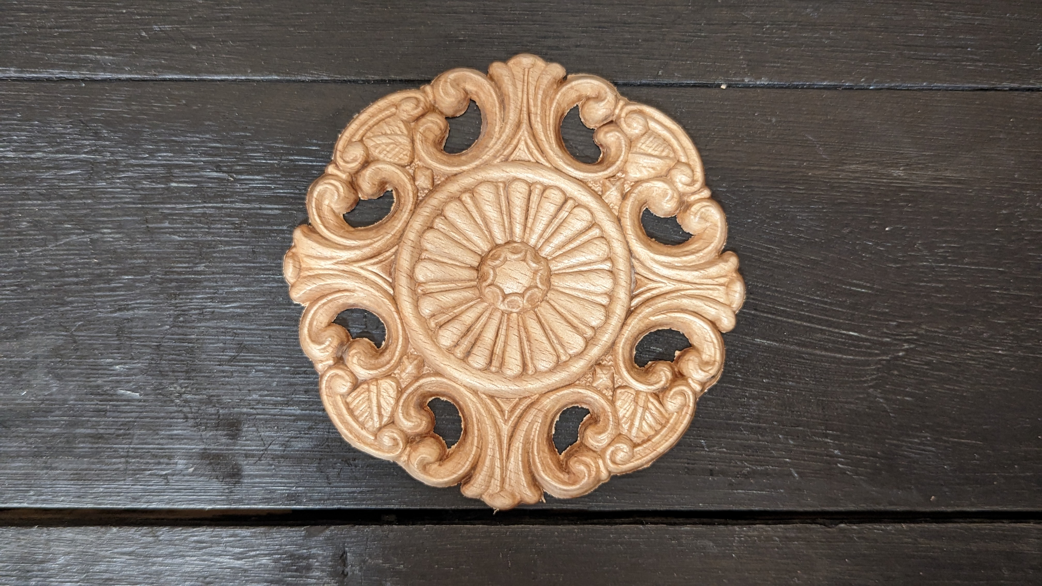 Träornament - Rund Rosett - SRR24 - 3