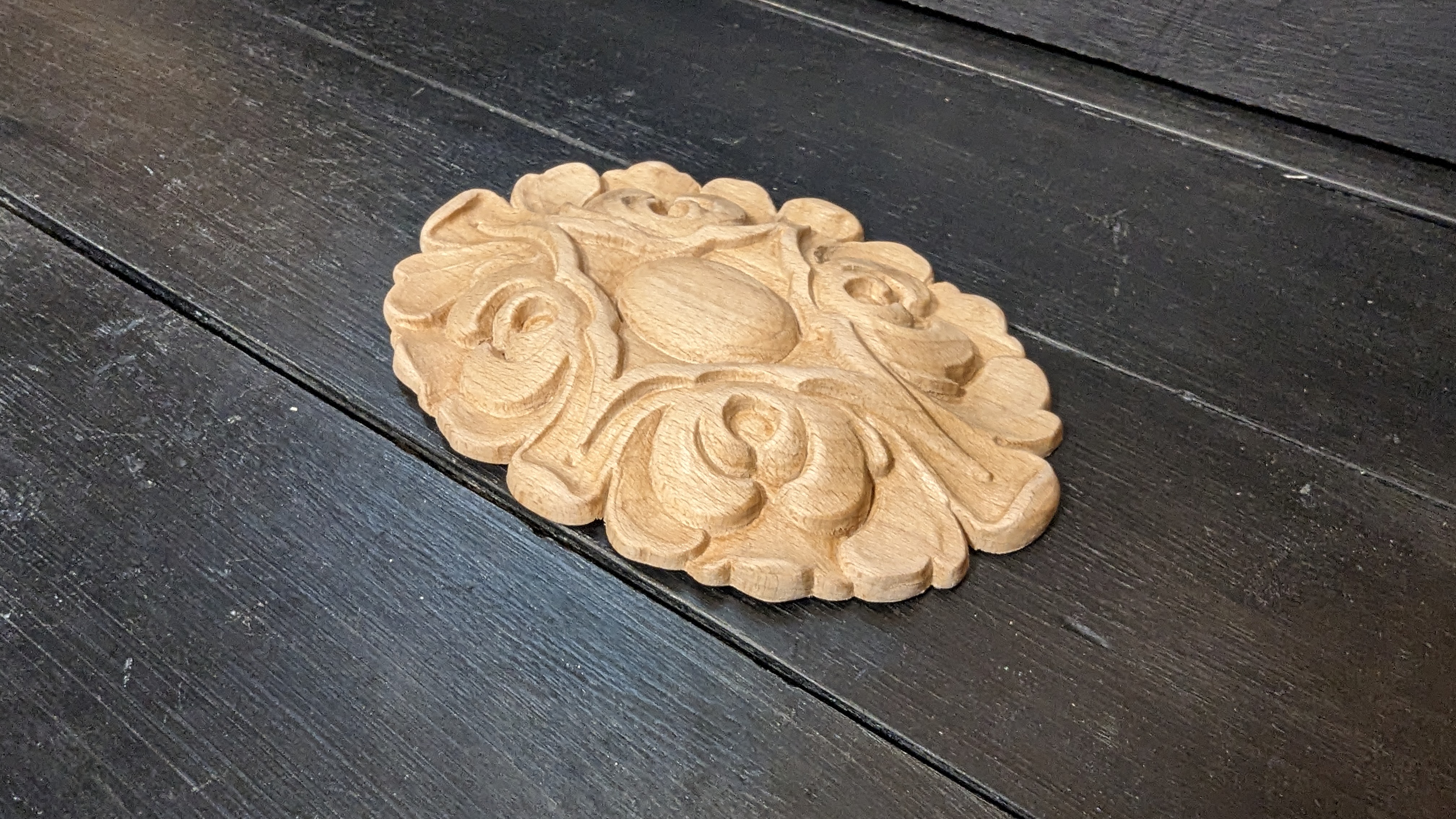 Träornament - Oval Rosett SRO73 - 4