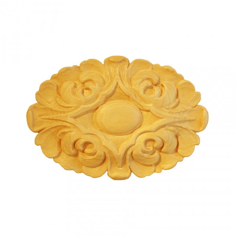 Träornament - Oval Rosett SRO73