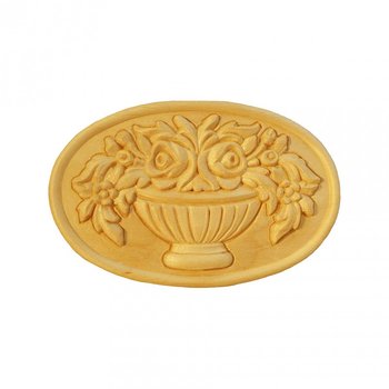 Träornament - Oval Rosett - SRO75