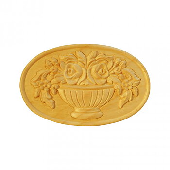Träornament - Oval Rosett - SRO75/A