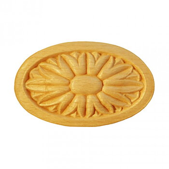 Träornament - Oval Rosett SRO53