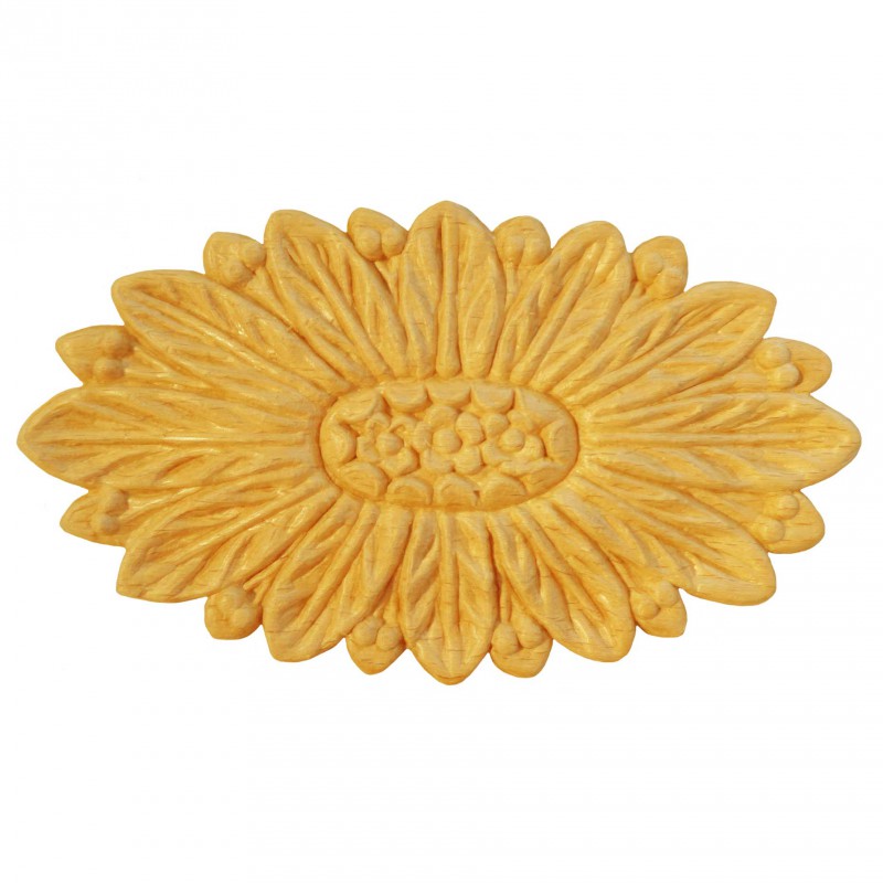 Träornament - Oval Rosett SRO67