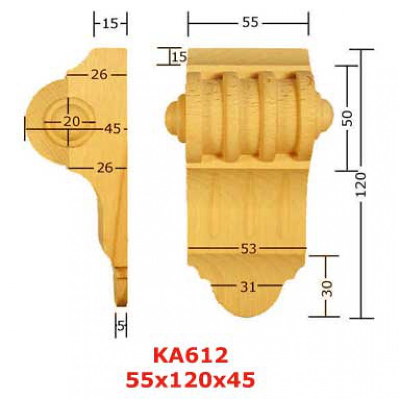 Puuornamentti - KA612 Beech - 2