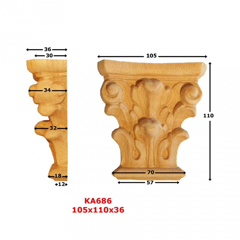 Puuornamentti - KA686 - 2