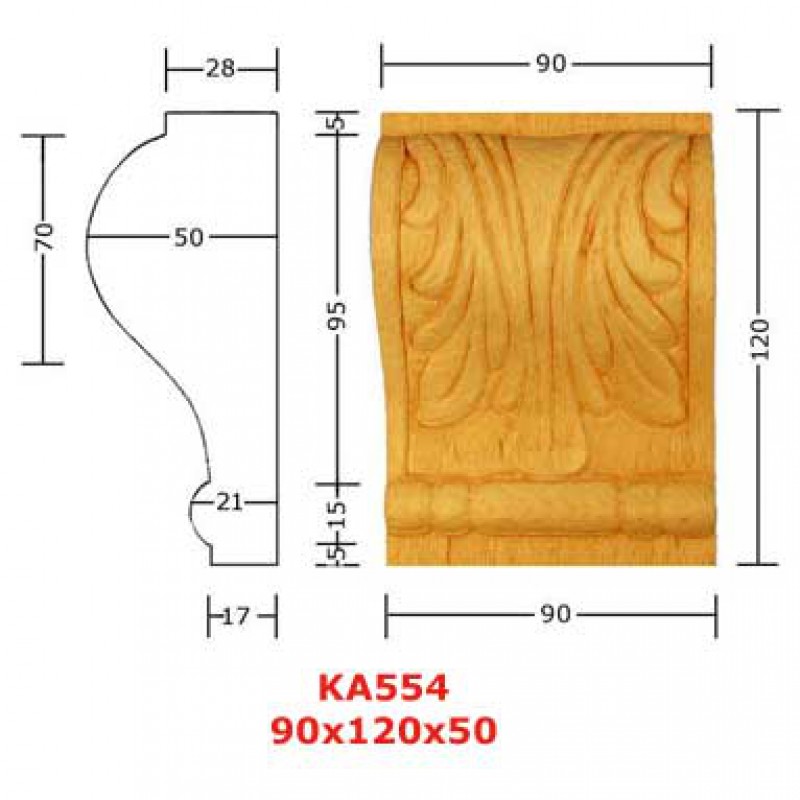 Puuornamentti - KA554 - 2