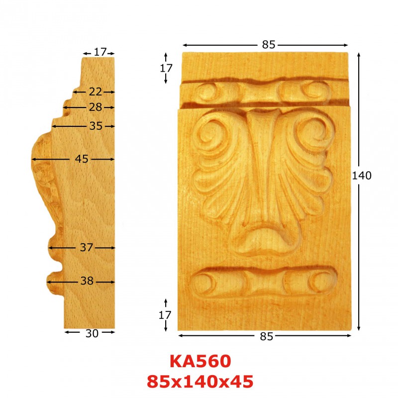 Konsoler & Kapitäler - små KA560 - 2