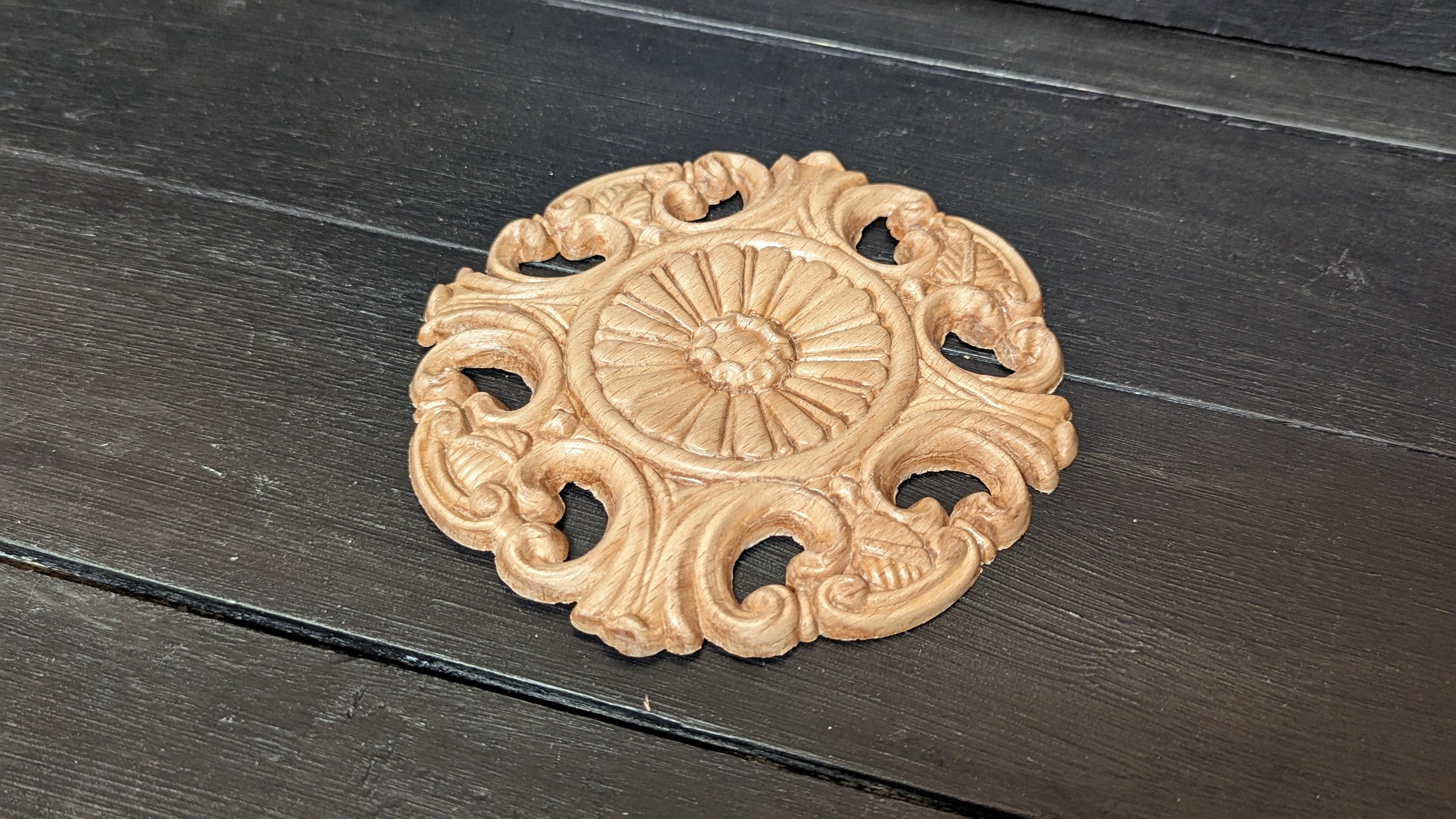 Träornament - Rund Rosett - SRR23 - 4
