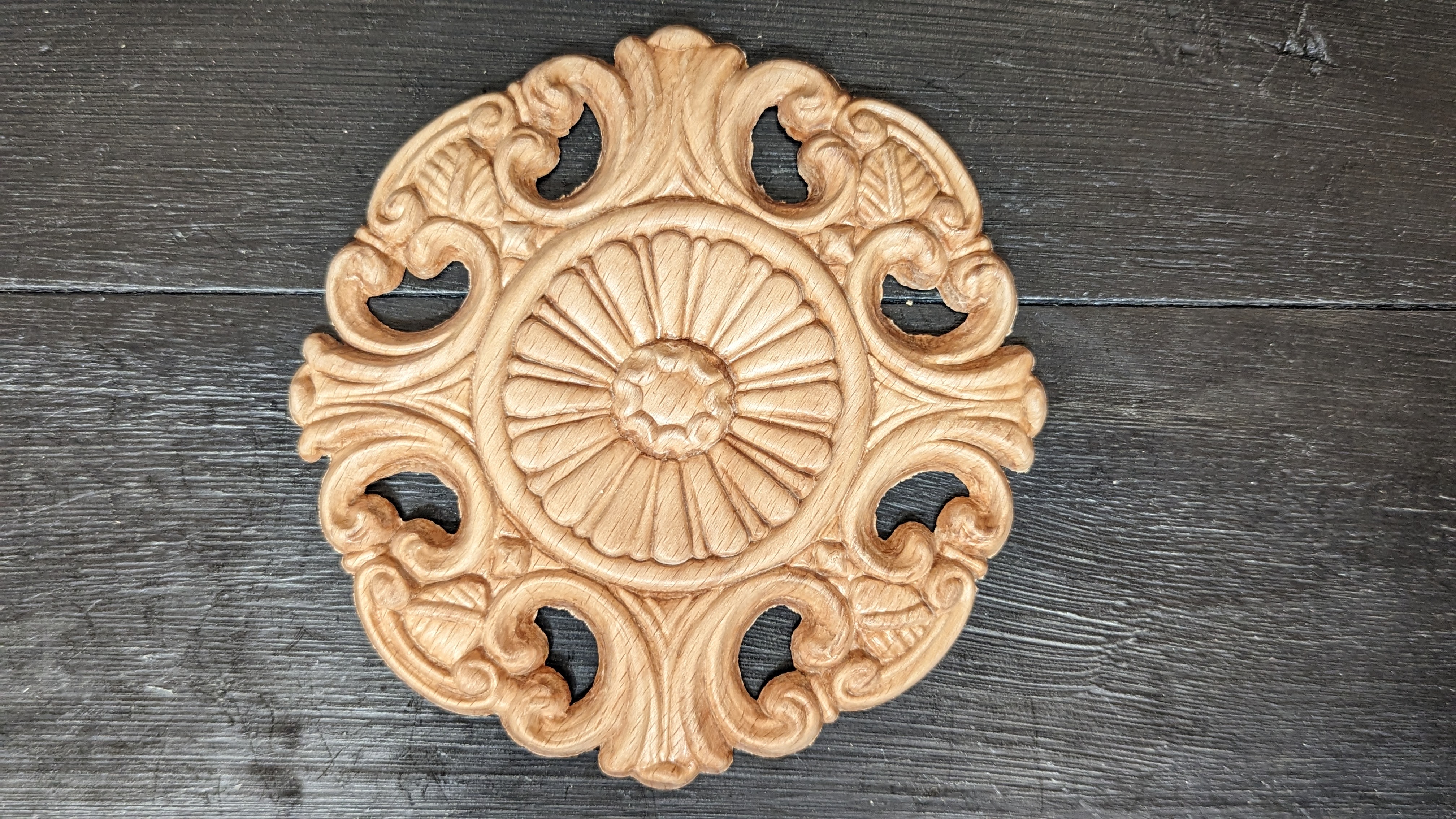Träornament - Rund Rosett - SRR23 - 3