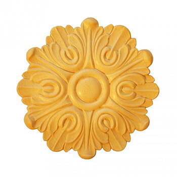 Träornament - Rund Rosett - RR44