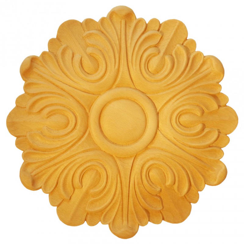 Träornament - Rund Rosett - RR46