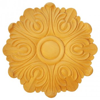 Träornament - Rund Rosett - RR46