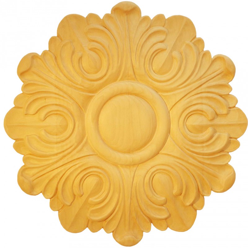 Träornament - Rund Rosett - RR47