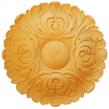 Träornament - Rund Rosett - RR57