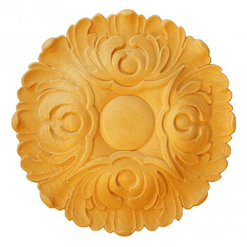 Träornament - Rund Rosett - RR58
