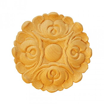 Träornament - Rund Rosett - RR60