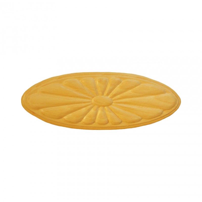 Träornament - Oval Rosett SMU-OP-203