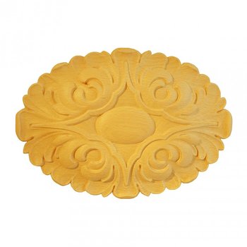 Träornament - Oval Rosett RO71