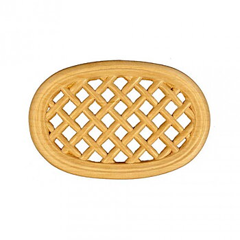 Puuornamentti  Soikea Rusetti - SRO74