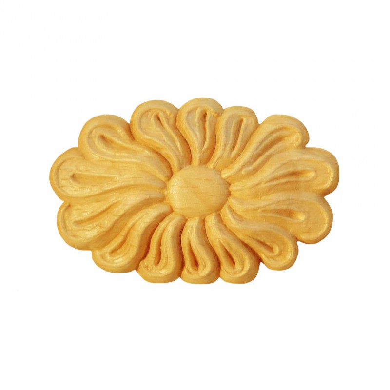 Träornament - Oval Rosett - SRO54