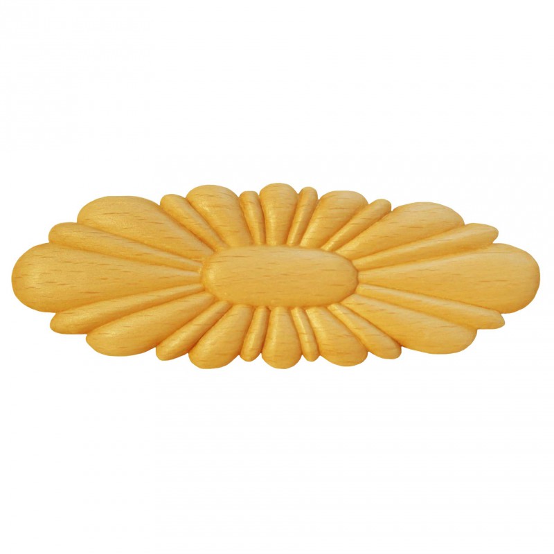 Puuornamentti  Soikea Rusetti- SRO64