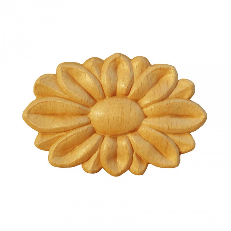 Träornament - Oval Rosett - SRO66