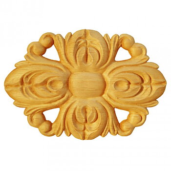 Träornament - Oval Rosett - SRO68/B