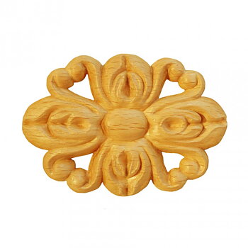 Träornament - Oval Rosett - SRO68/D