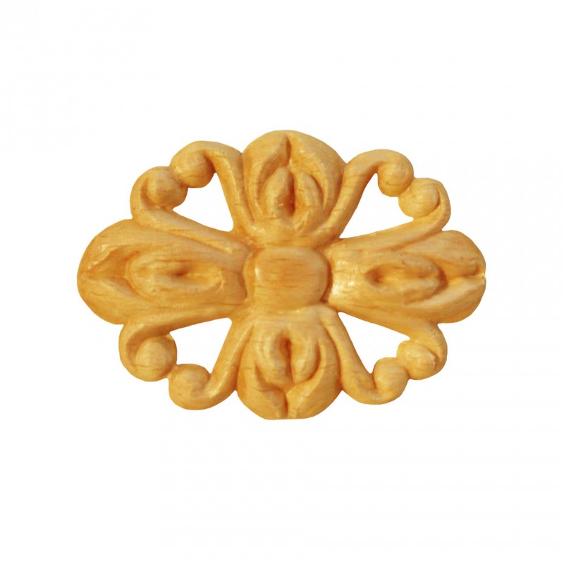 Träornament - Oval Rosett - SRO68/E