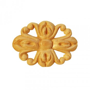 Träornament - Oval Rosett - SRO68/E