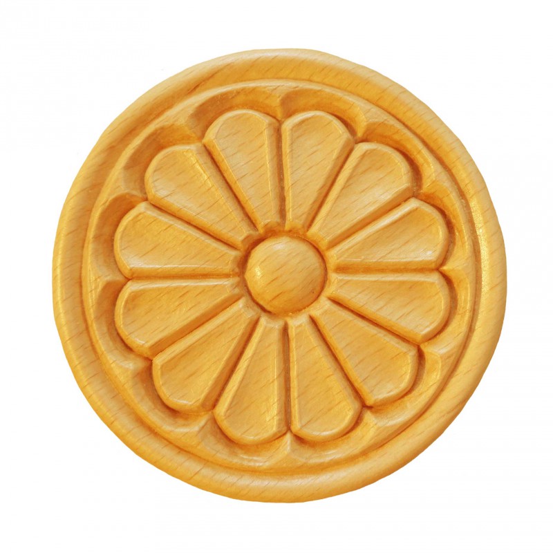 Träornament - Rund Rosett - SRR15/A