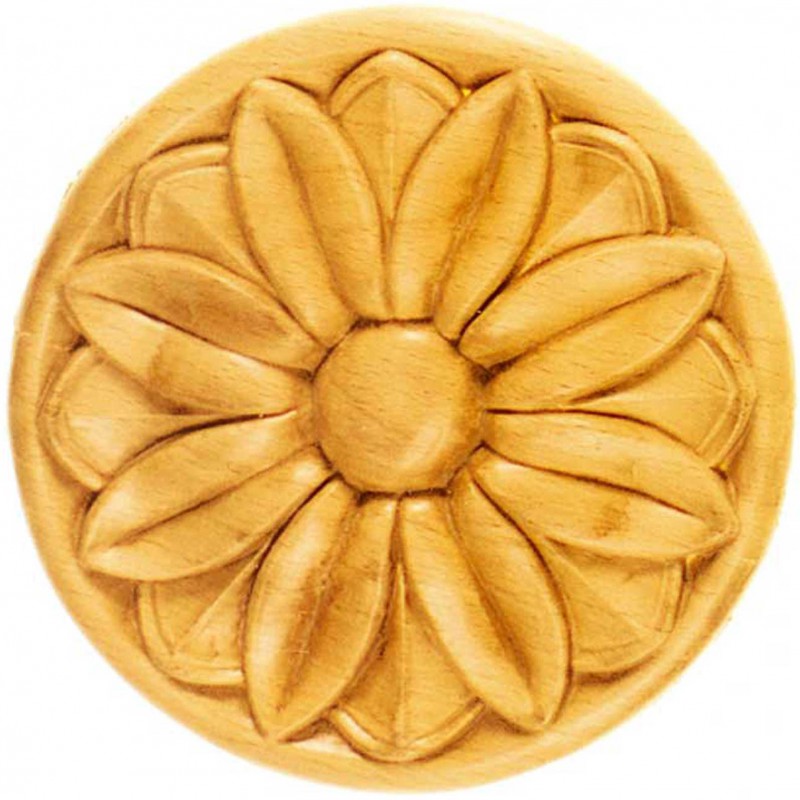 Träornament - Rund Rosett - SRR37/B