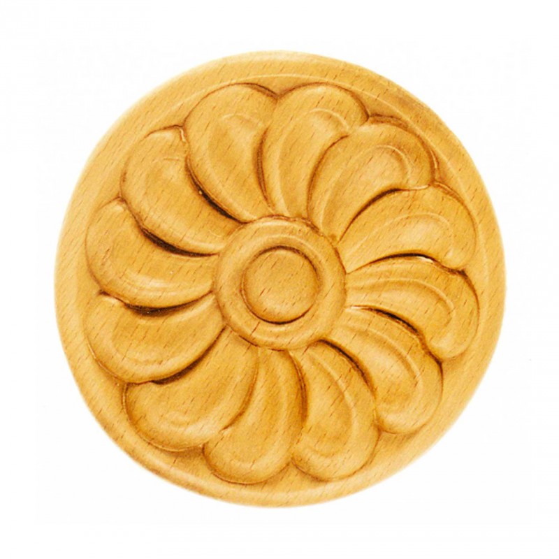 Träornament - Rund Rosett - SRR38