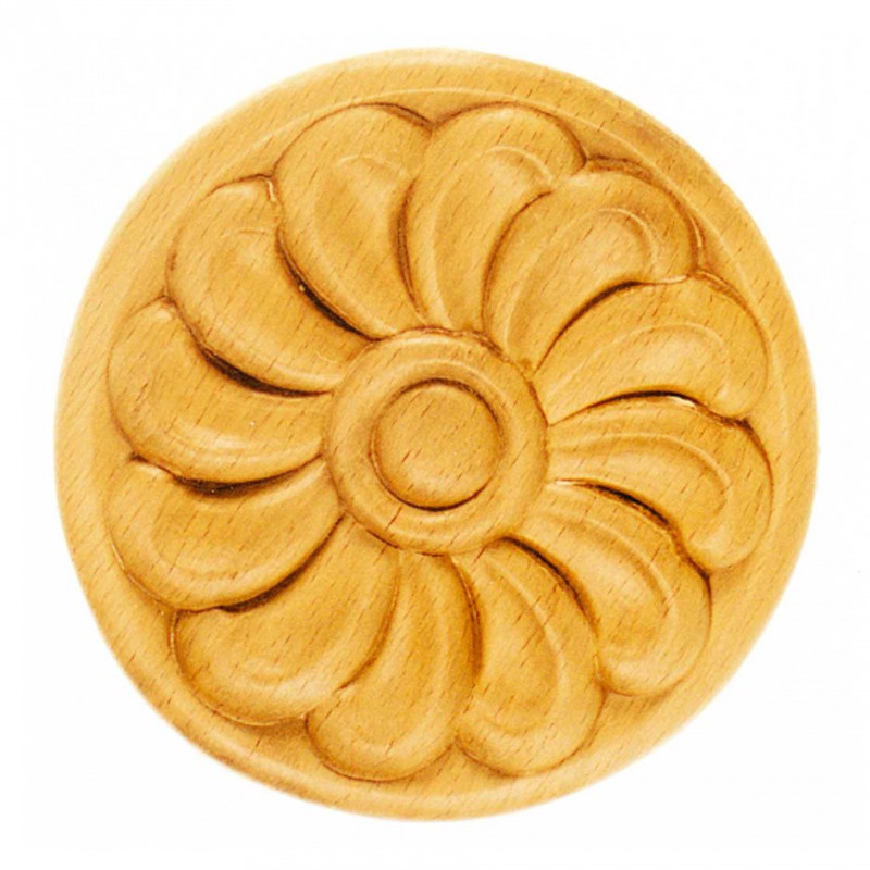 Träornament - Rund Rosett - SRR39