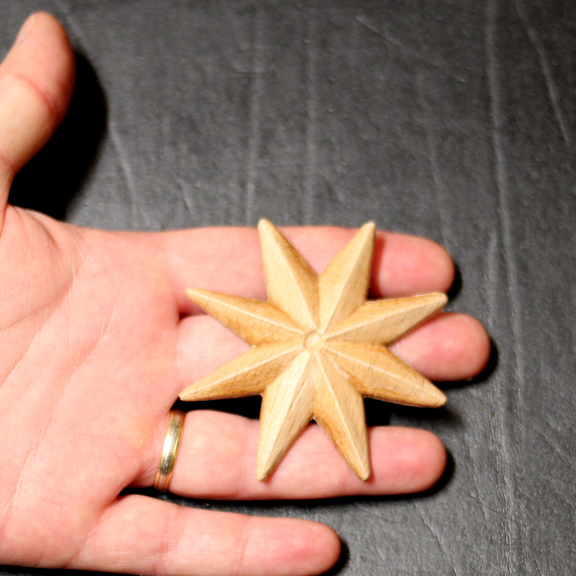 Träornament - Stjärna SRR73 - 3