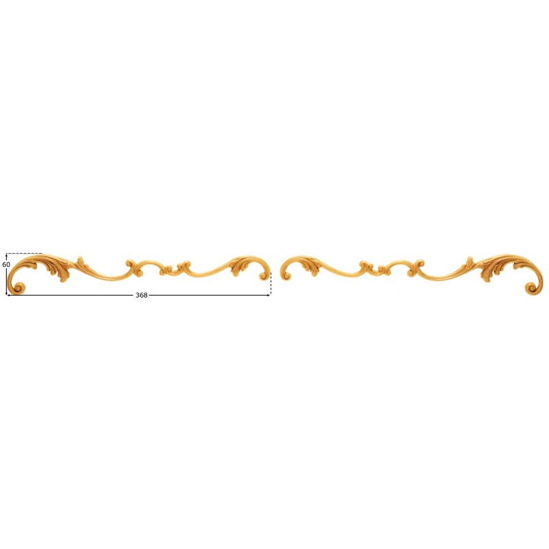 Träornament - Hörn SEP207, par