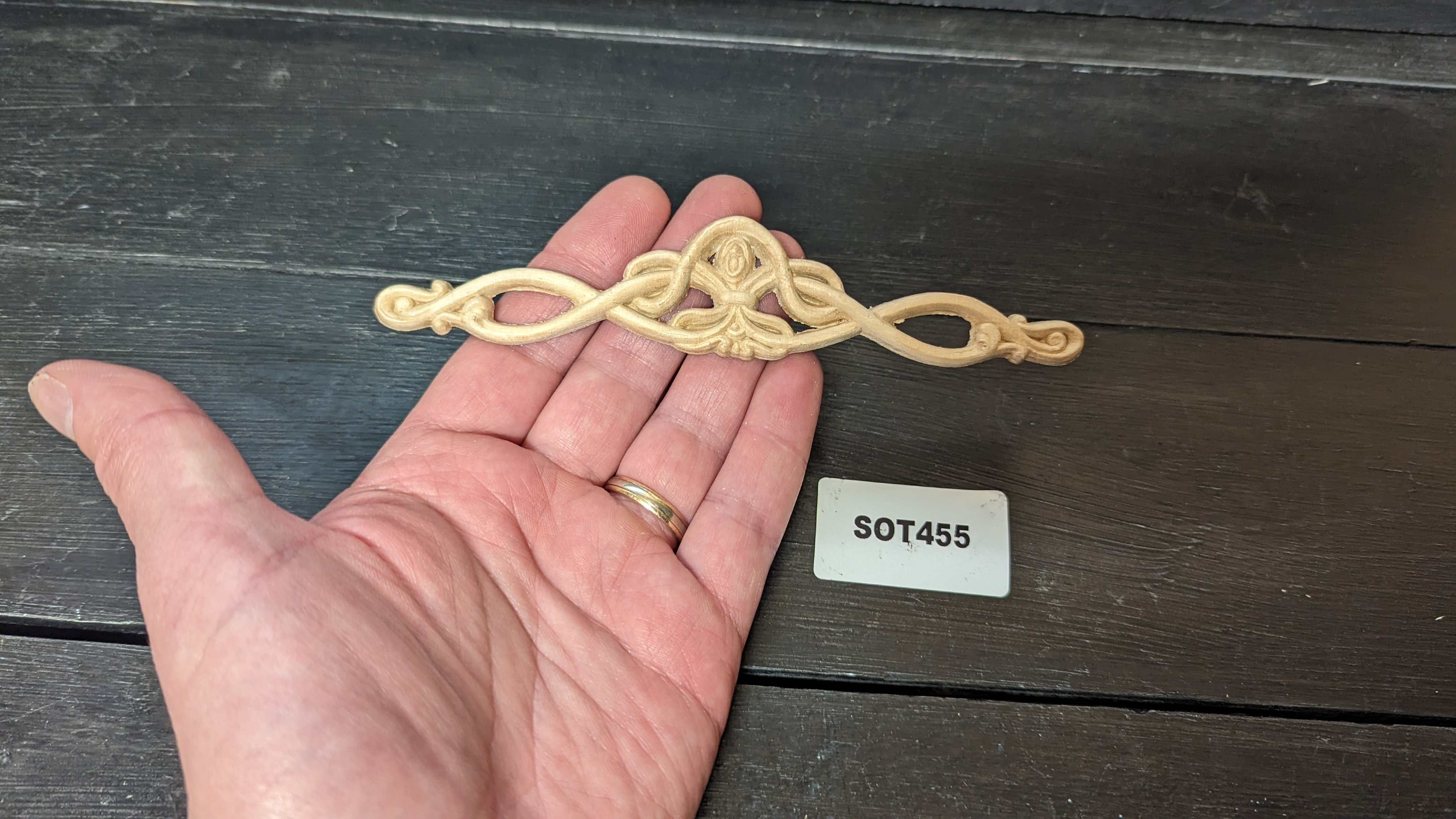Träornament - Krön SOT455 - 2
