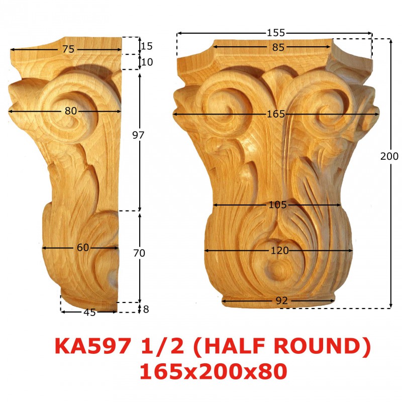Konsoler & Kapitäler - stora KA597 1/2 - 2