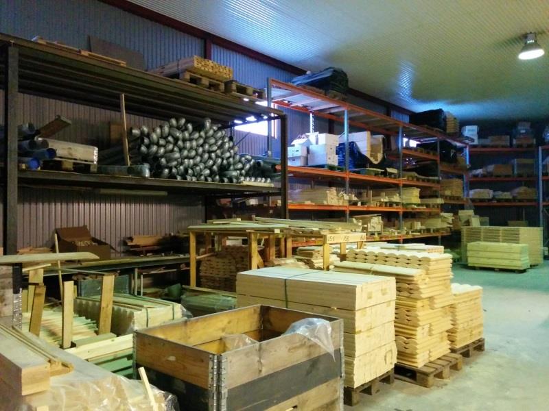 Packing of grillcabins