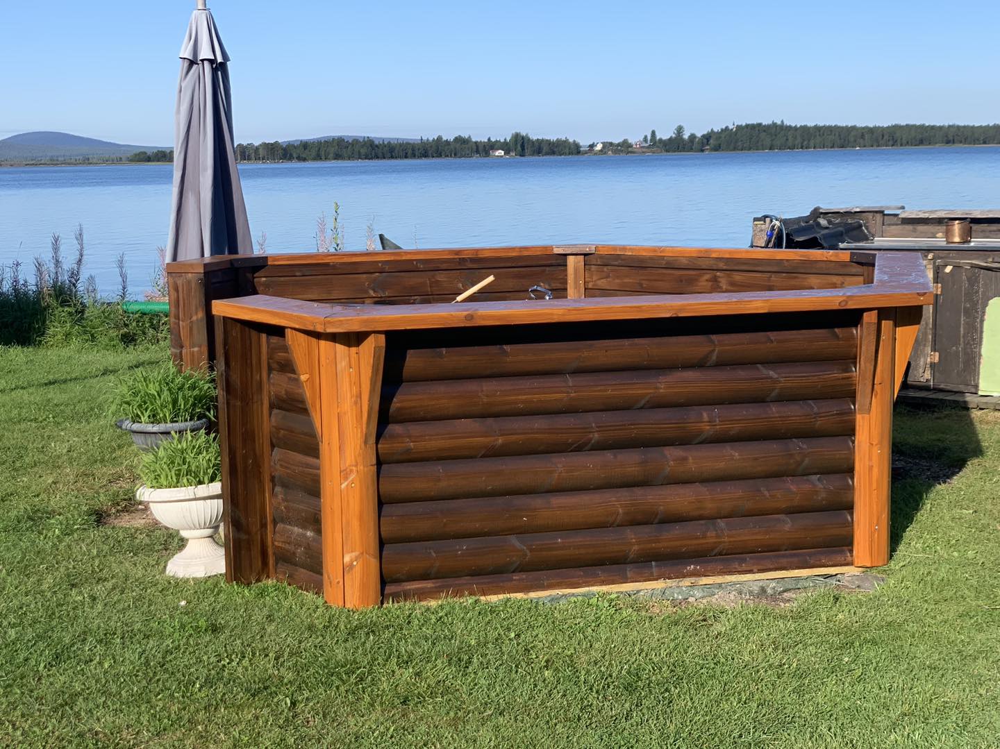 Bekea 7m² i Hedemora, där vår kreative kund valt att montera solpanel