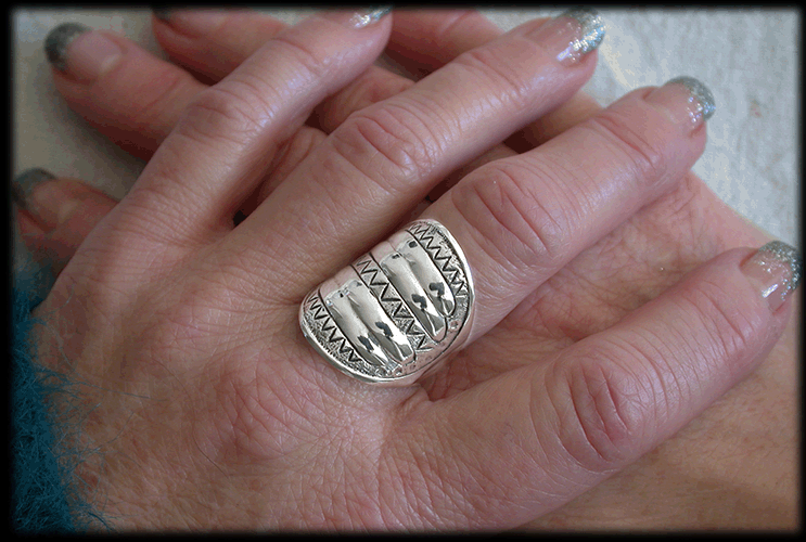 Vikingatida silverring. - 3