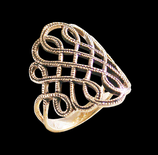 Elegant brons ring. - 2