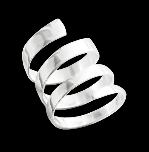 Annorlunda silver ring - 3 varv. - 2
