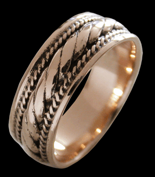 Viking inspirerad ring i brons