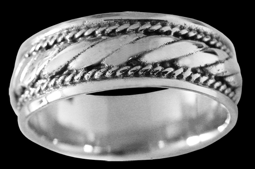 Viking inspirerad ring i Äkta silver - 2
