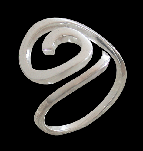 Unik spiralring. - 2