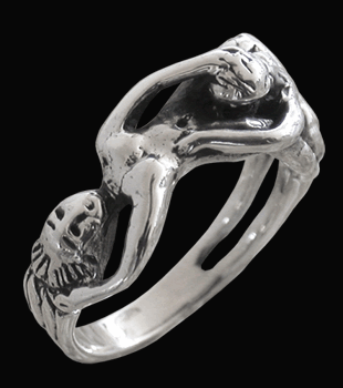 Eat me - en erotisk silverring.
