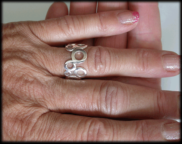 Stilren silverring. - 4
